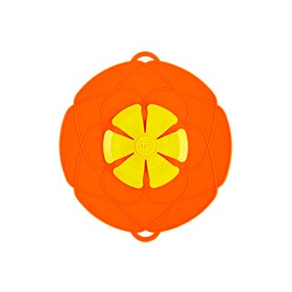 Kochblume Überkochschutz Deckel klein orange