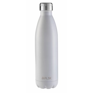 FLSK Isolierflasche Trinkflasche 0,75 ltr. Weiß