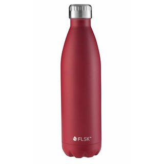 FLSK Isolierflasche Trinkflasche 0,75 ltr. Rot