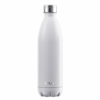 FLSK Isolierflasche Trinkflasche 1 ltr. Weiß