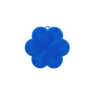 Silikonschwamm Swisch Blume blau
