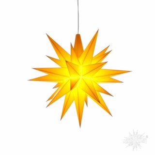 Herrnhuter Weihnachtsstern Bastelstern Kunststoff gelb A1 - 13 cm LED
