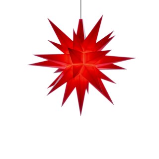 Herrnhuter Weihnachtsstern Bastelstern Kunststoff rot A1 - 13 cm LED