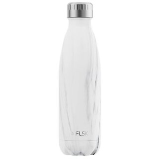 FLSK Isolierflasche Trinkflasche 1 ltr. White Marble